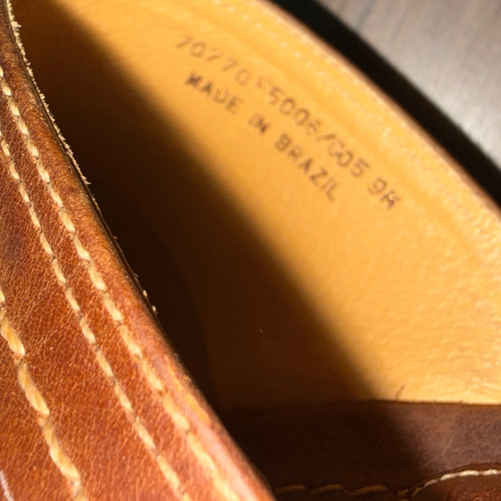 Frye Charlotte O Ring Stitched Harness Brown Leather Clogs Women’s 9 Brown - Picture 5 of 7